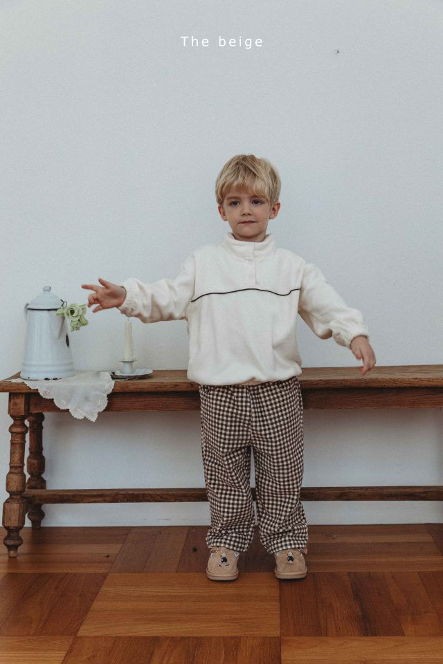 Gingham Corduroy Pants