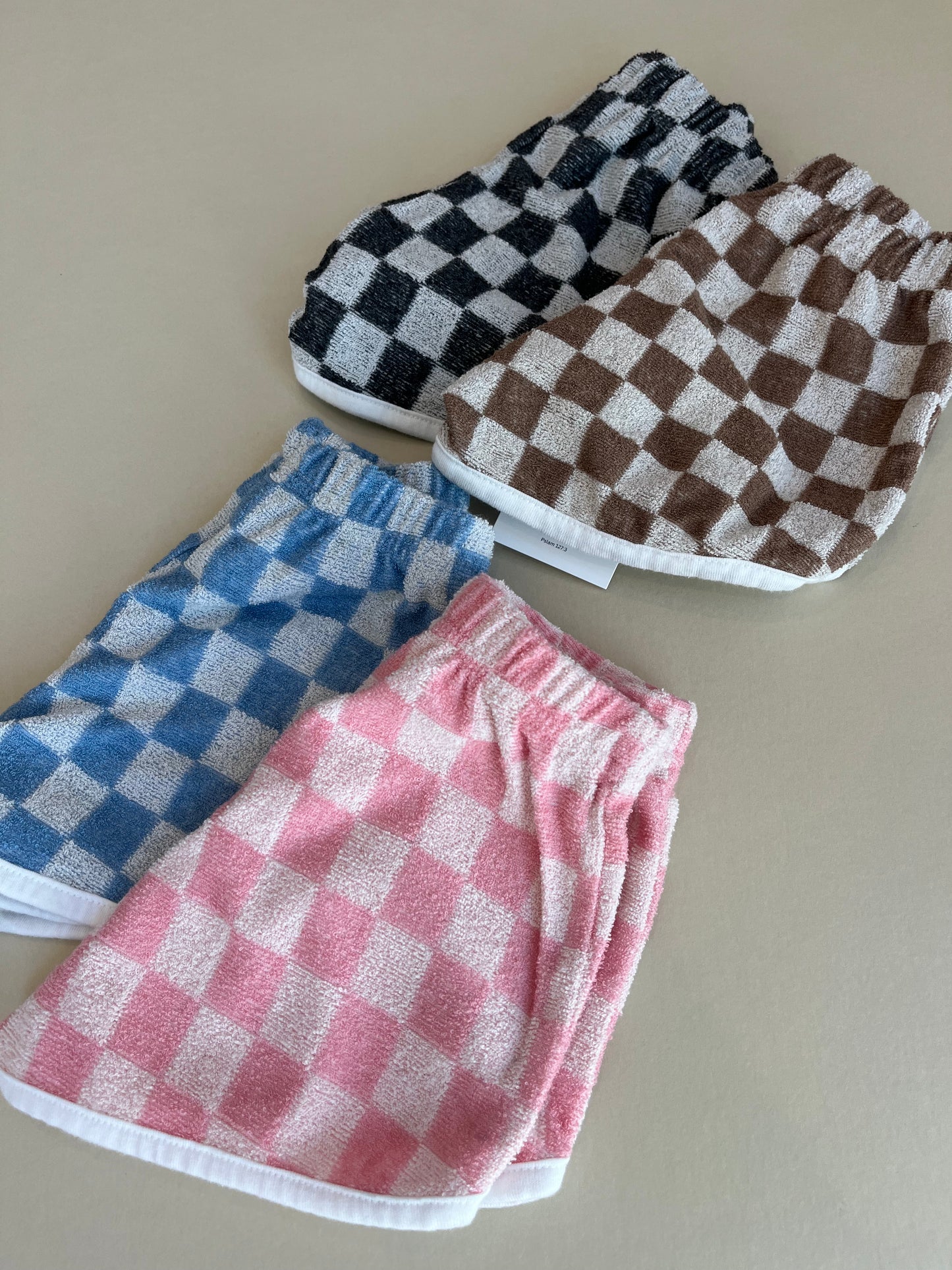 Terry Check Shorts