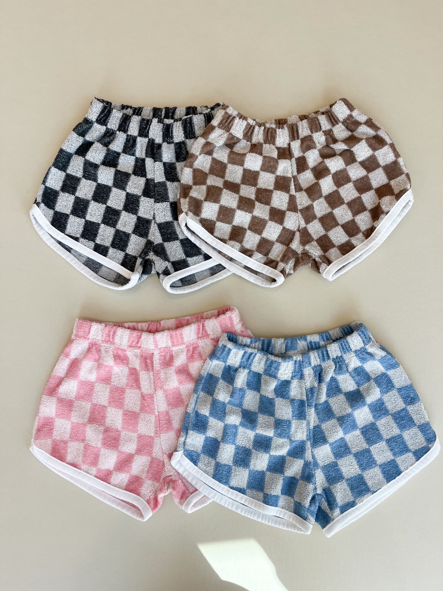 Terry Check Shorts
