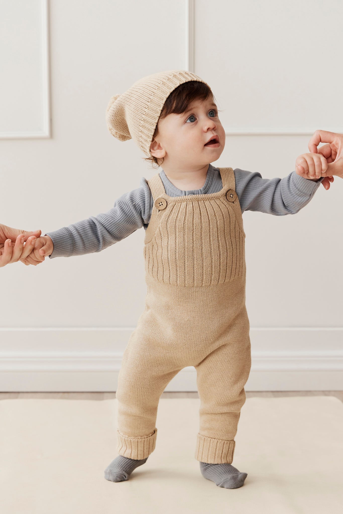 Liam Romper - Sand Dune Fleck