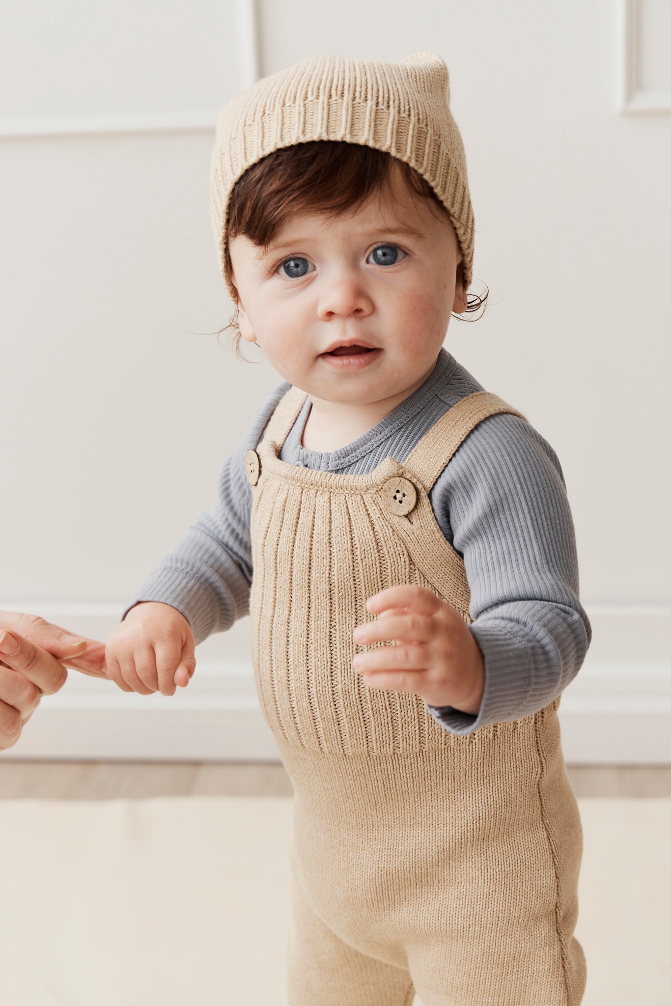 Liam Romper - Sand Dune Fleck