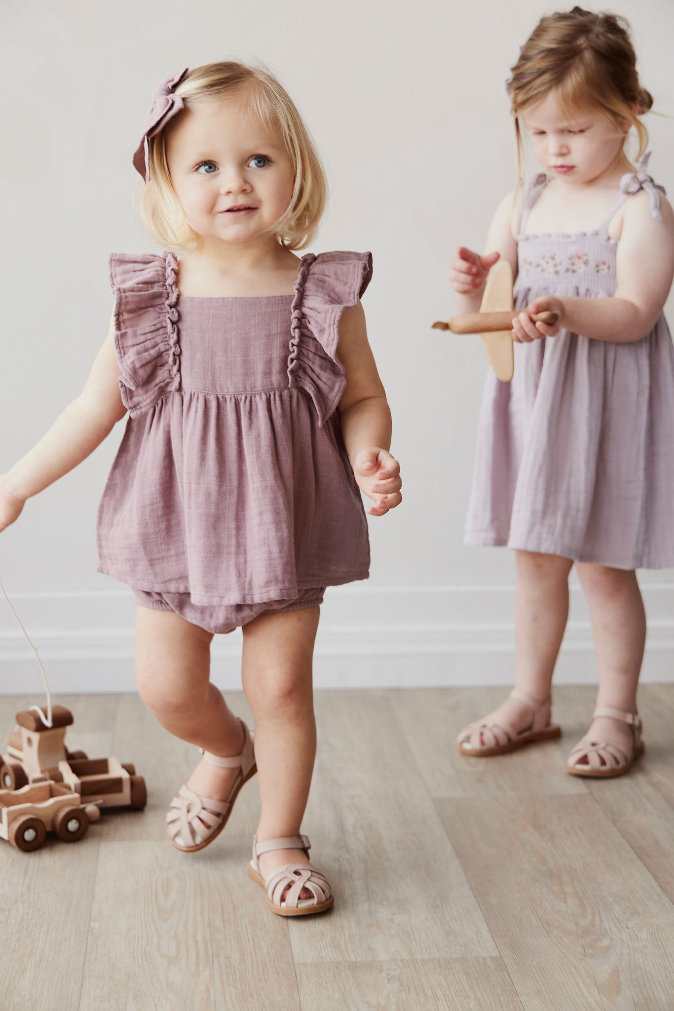 Organic Cotton Muslin Sylvie Top - Berry Tea