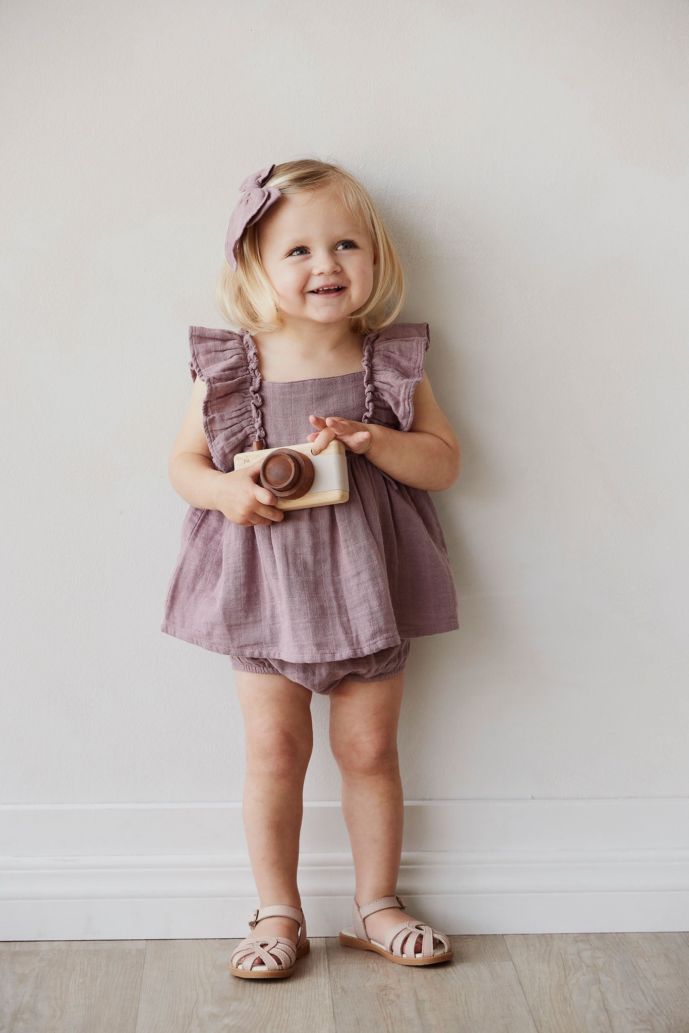 Organic Cotton Muslin Sylvie Top - Berry Tea