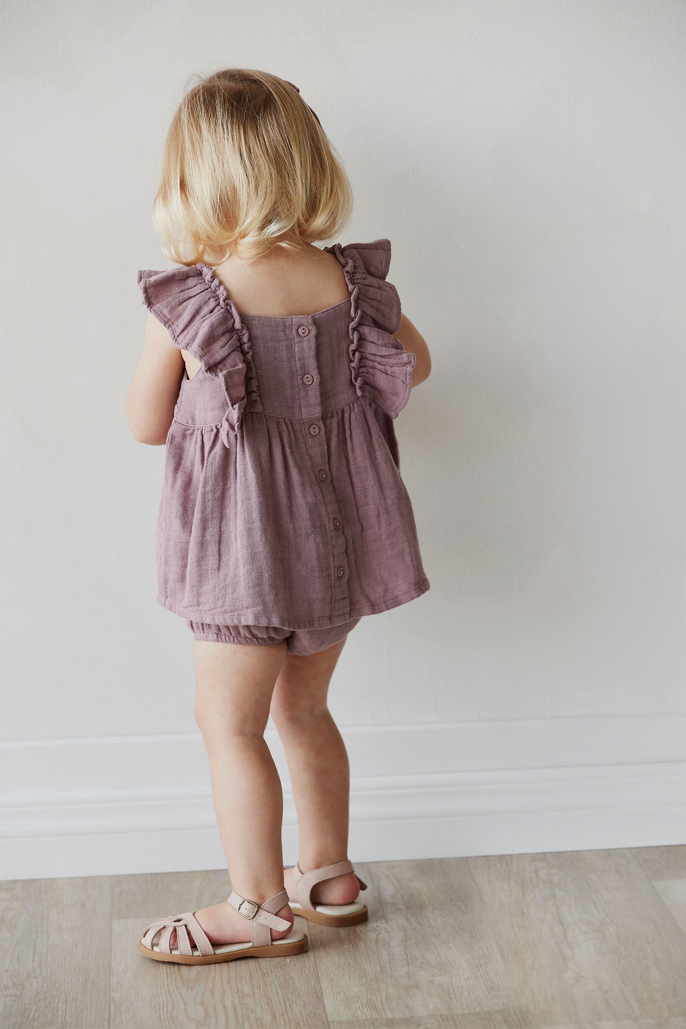 Organic Cotton Muslin Sylvie Top - Berry Tea