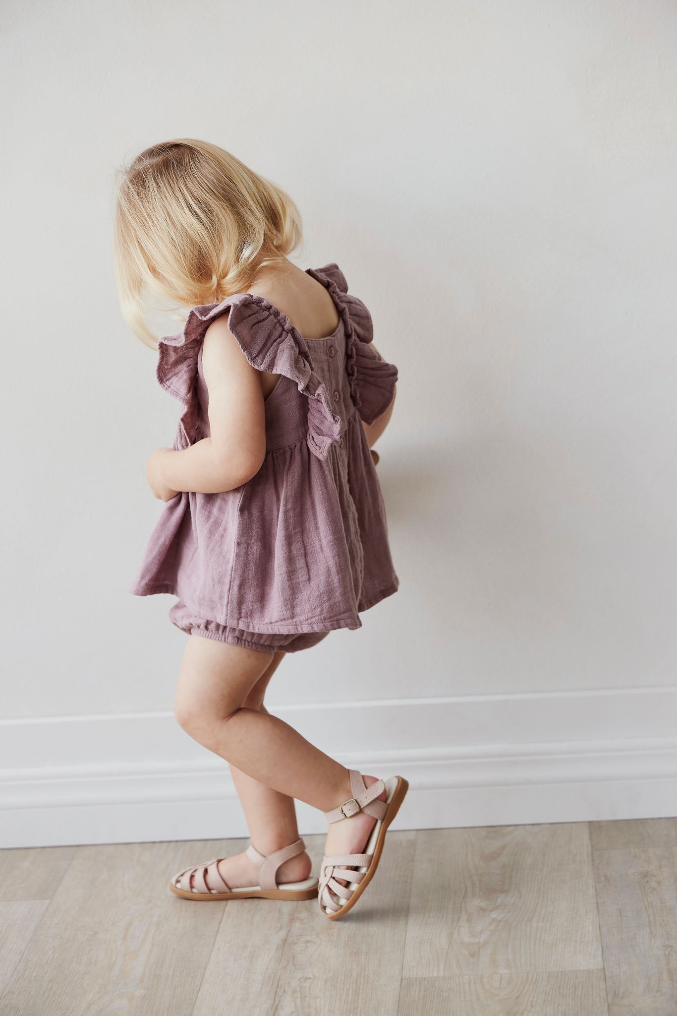 Organic Cotton Muslin Sylvie Top - Berry Tea