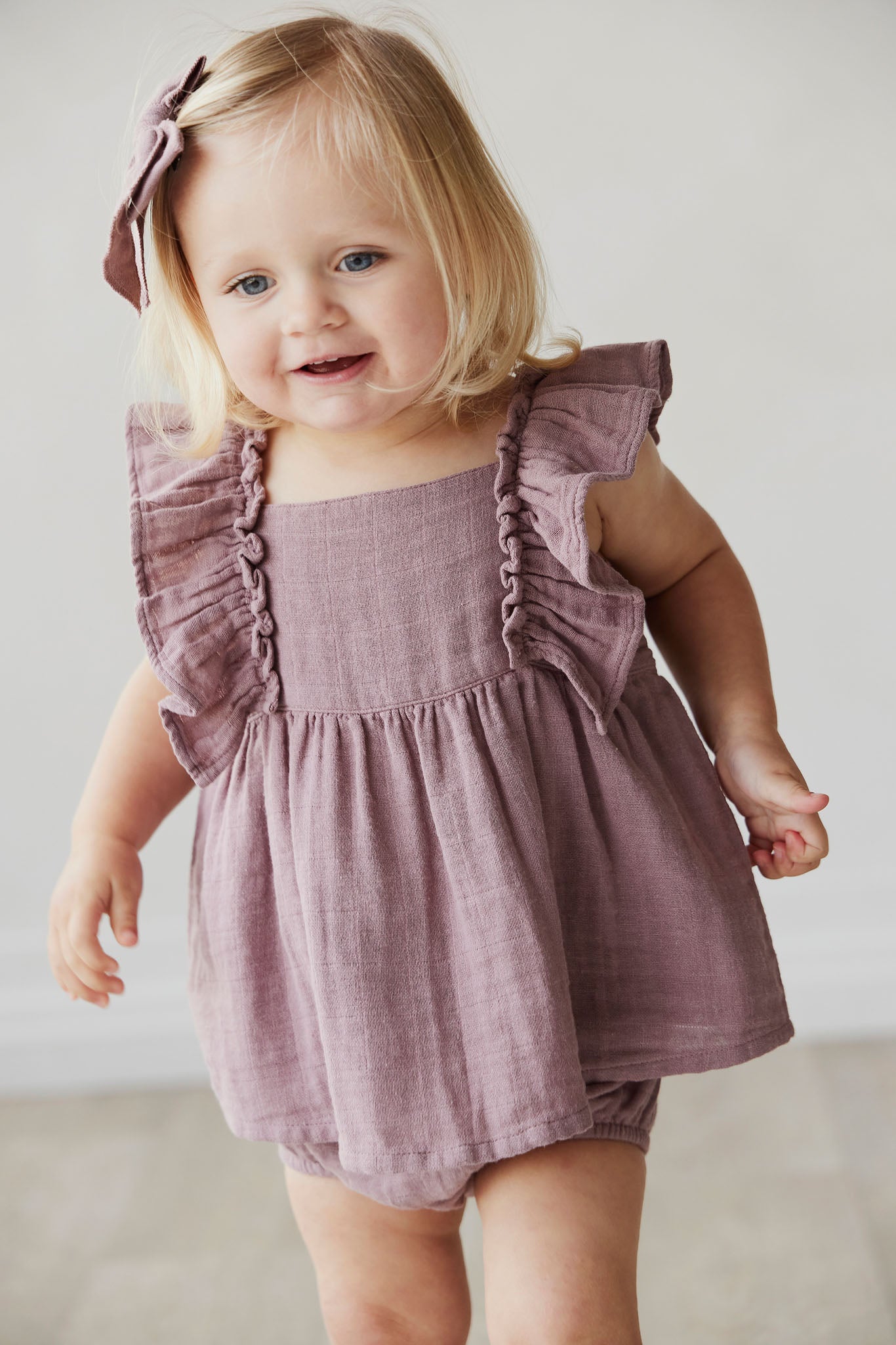 Organic Cotton Muslin Sylvie Top - Berry Tea