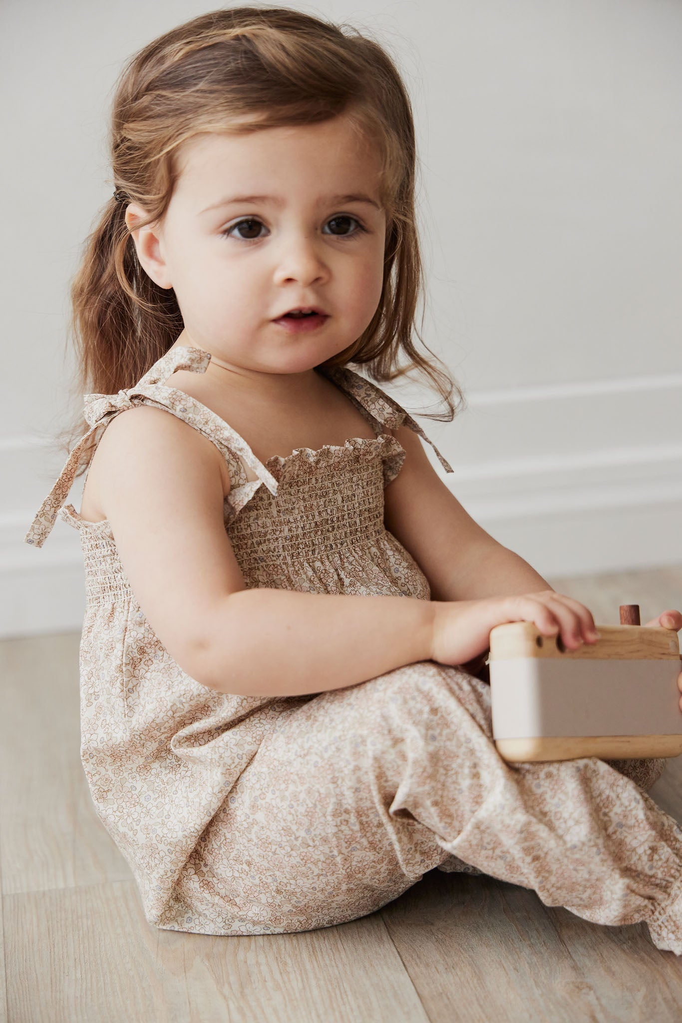Organic Cotton Summer Playsuit - Chloe Pink Tint
