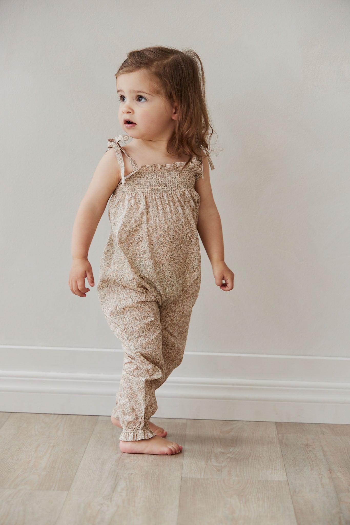 Organic Cotton Summer Playsuit - Chloe Pink Tint