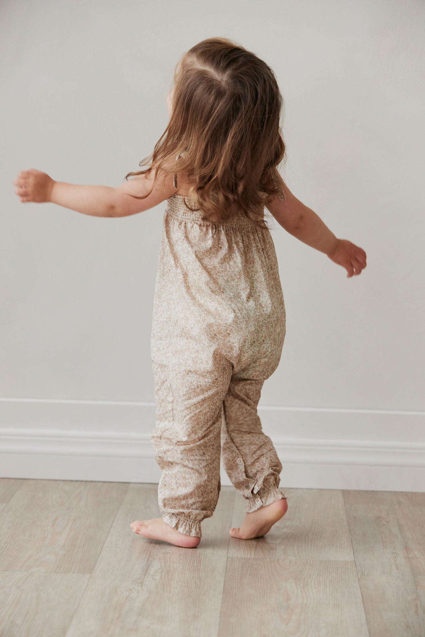 Organic Cotton Summer Playsuit - Chloe Pink Tint