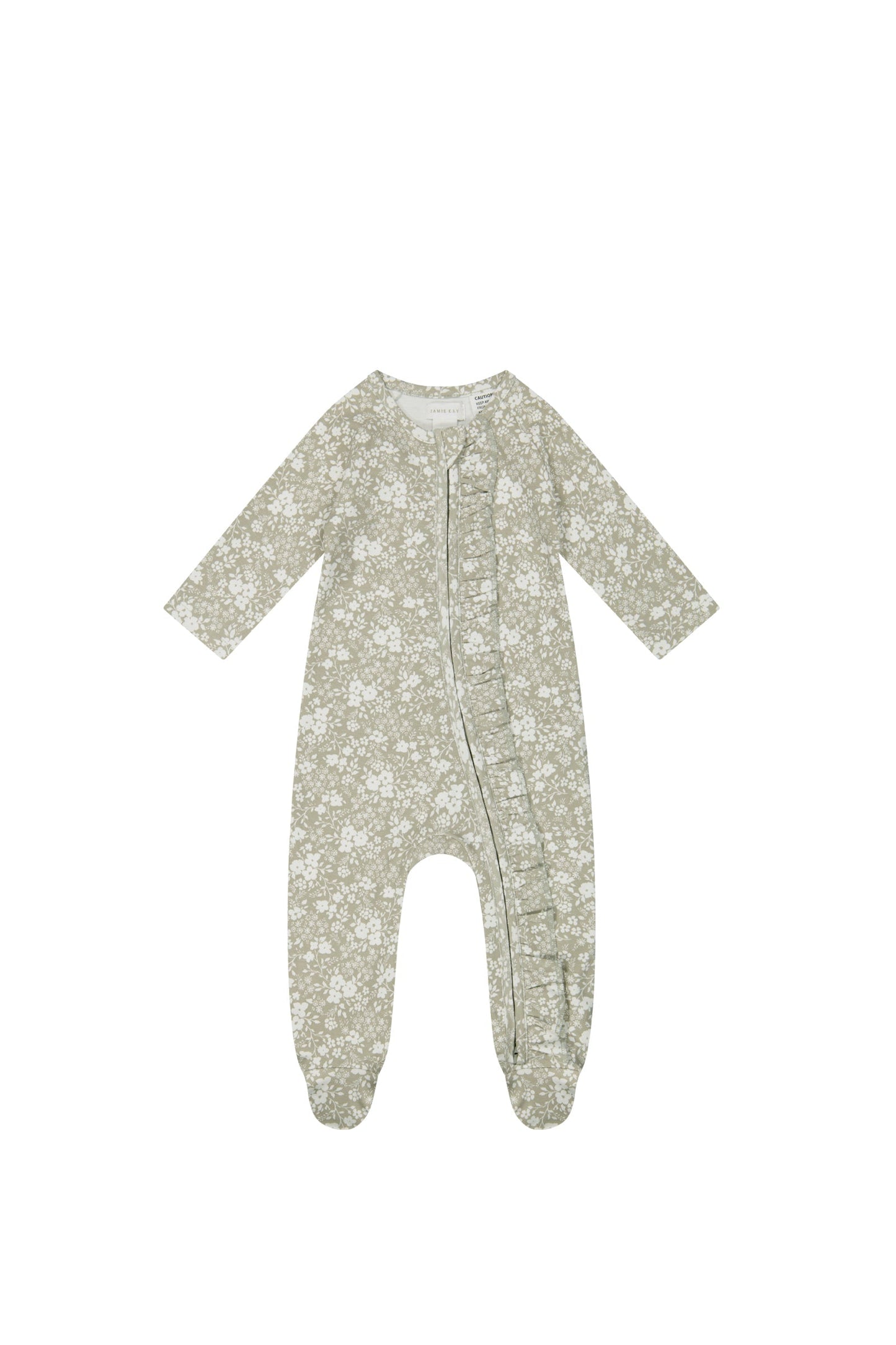 Organic Cotton Melanie Onepiece - Pansy Floral Mist