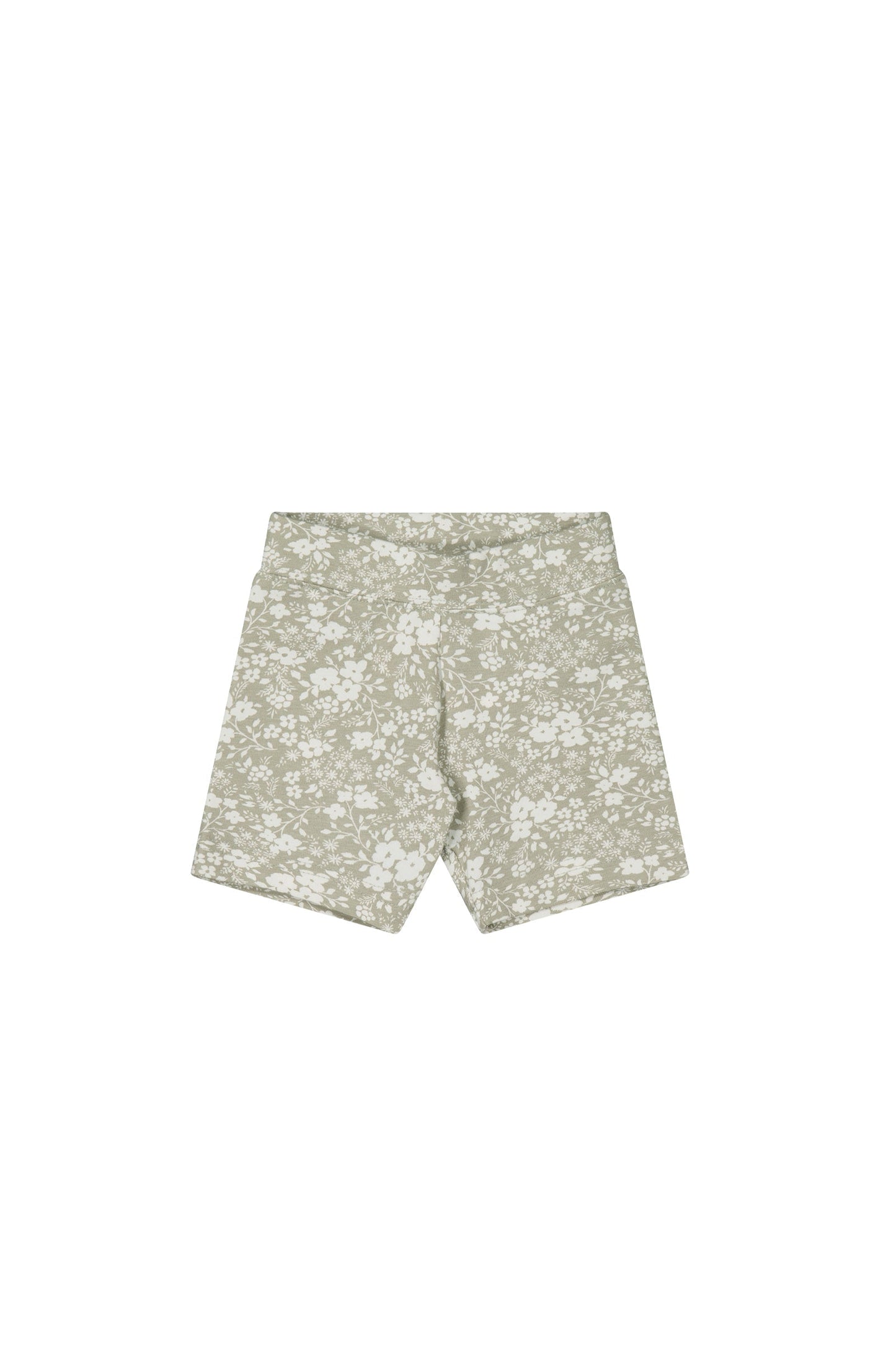 Organic Cotton Bike Short - Pansy Floral Mist