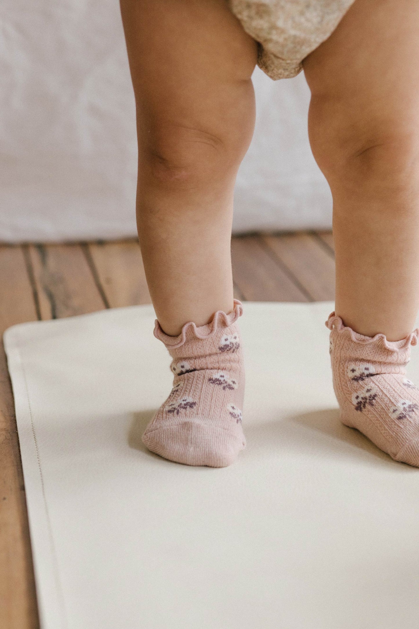 Alison Frill Ankle Sock - Dusky Rose