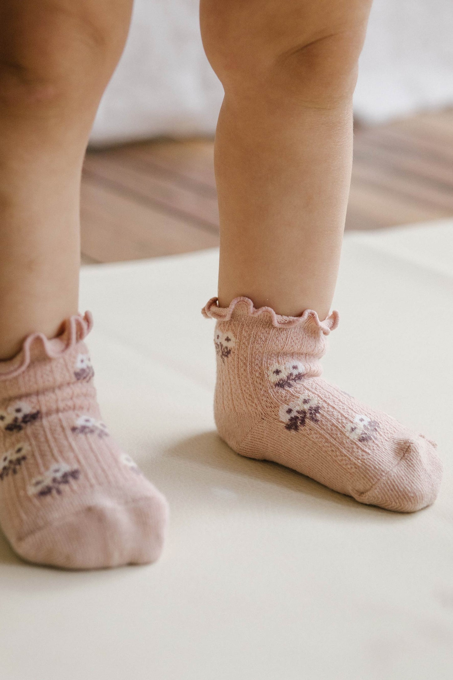 Alison Frill Ankle Sock - Dusky Rose