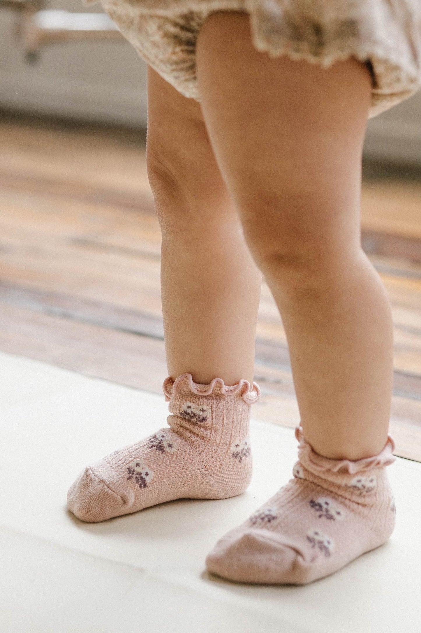 Alison Frill Ankle Sock - Dusky Rose