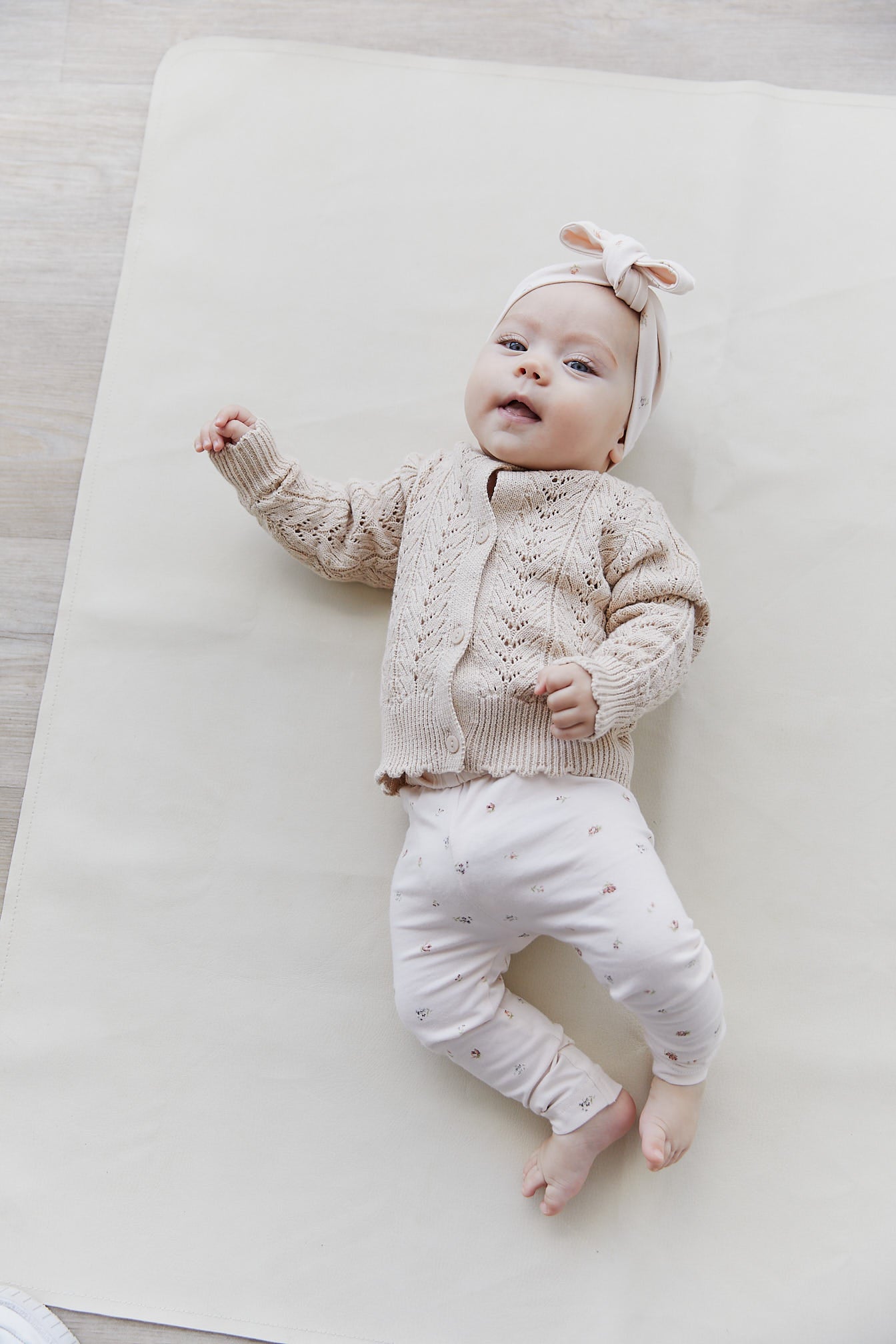 Hannah Knitted Cardigan - Oatmeal Marle