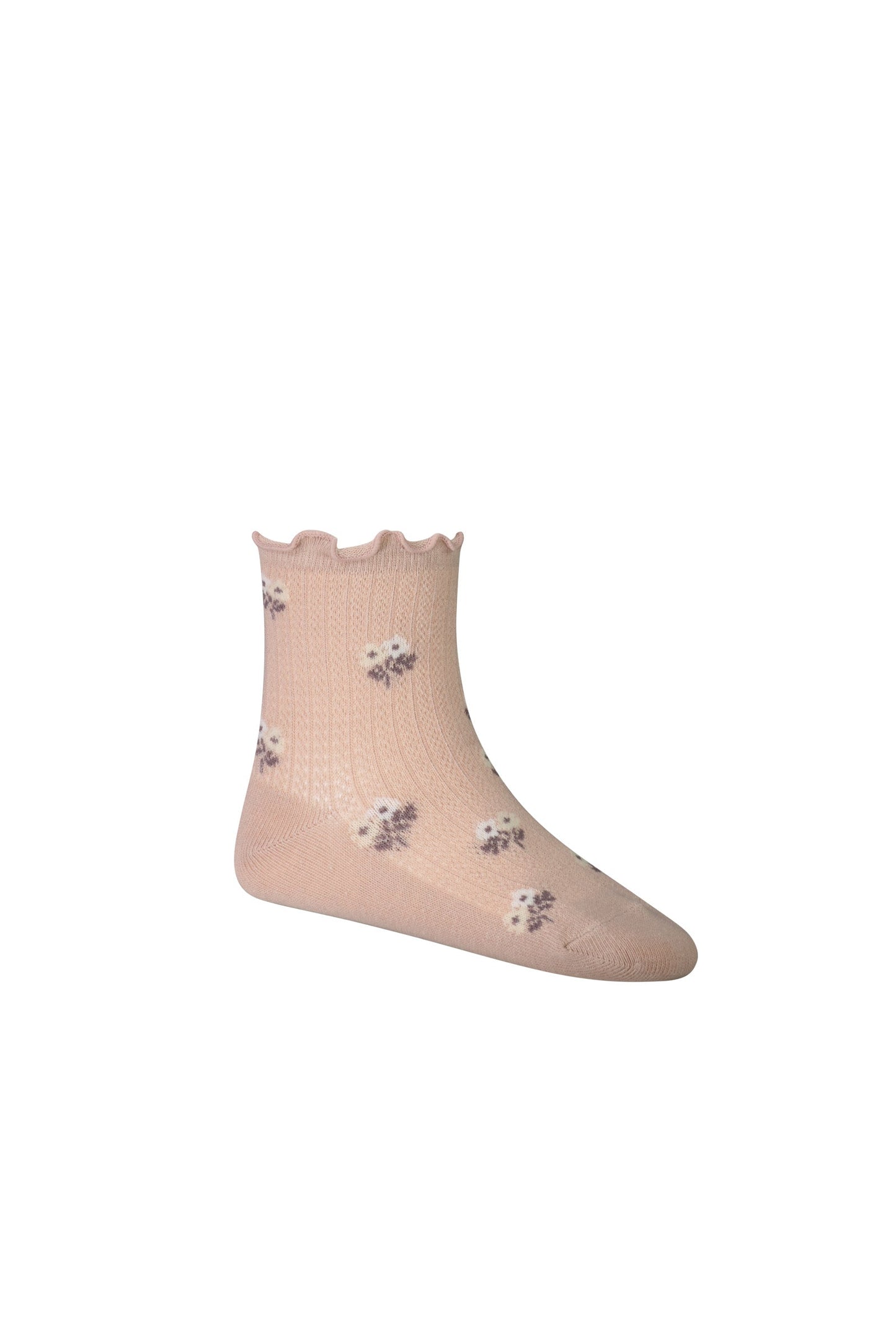 Alison Frill Ankle Sock - Dusky Rose