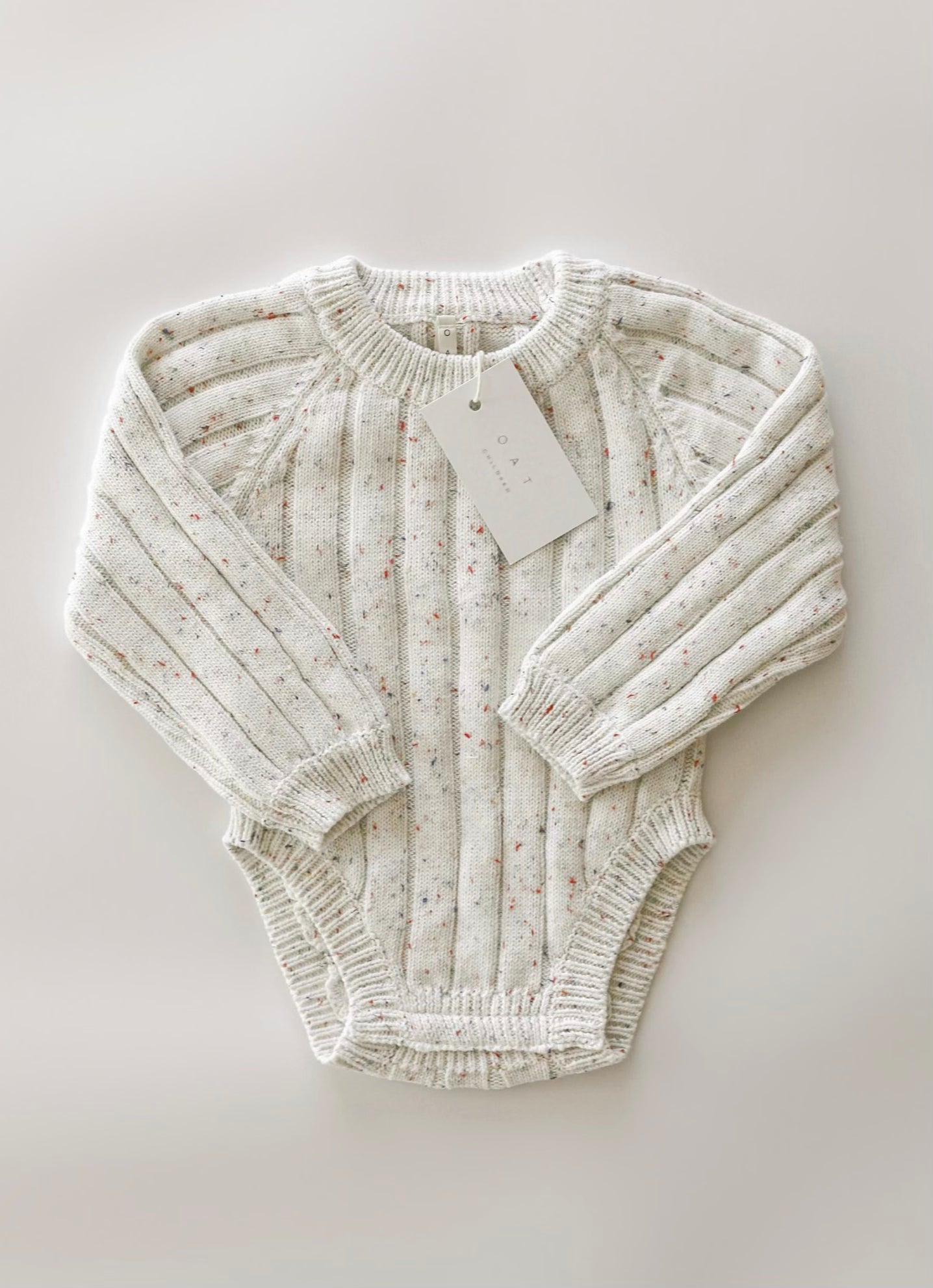Wide Ribbed Knit Onesie ‘Sprinkle’