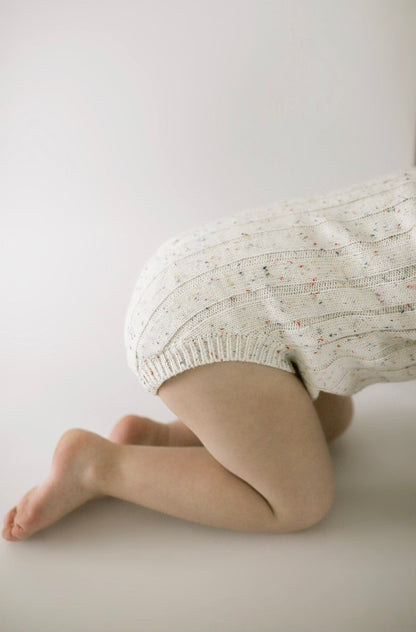 Wide Ribbed Knit Onesie ‘Sprinkle’