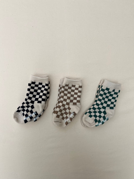 Checkered Socks - Set of 3