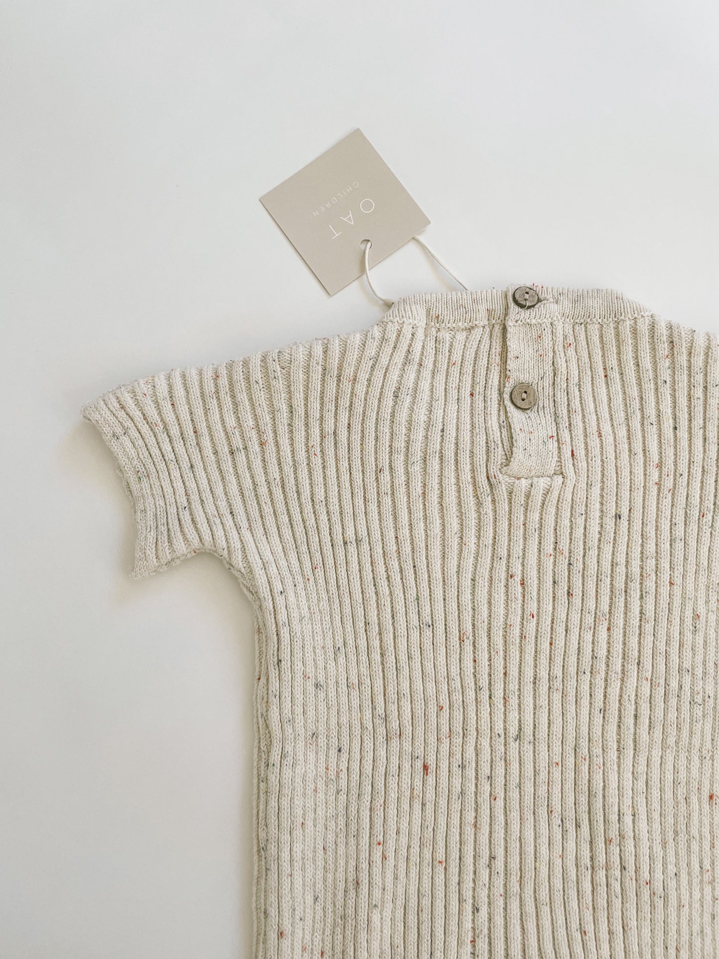 Sprinkle Ribbed Knit Tee Playsuit